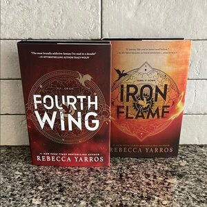Special Edition/First Edition of Fourth Wing and Iron Flame by Rebecca Yarros